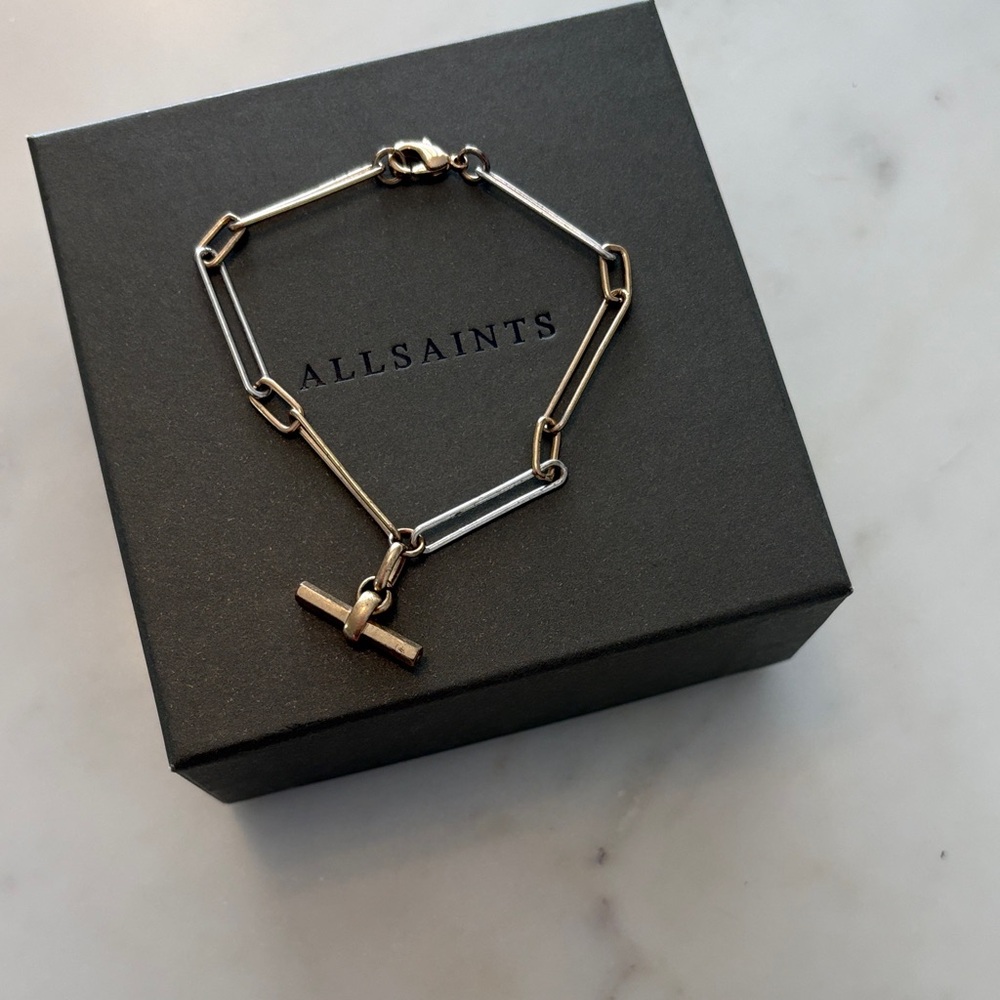 AllSaints Two-Tone Chain Bracelet